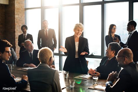 Business woman talking to colleagues in a meeting | premium image by rawpixel.com Company Benefits, Weather Storm, Business Setup, Strategic Goals, Business Stock Photos, Women Talk, Key Performance Indicators, About Business, Business People