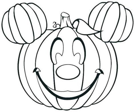 Mickey As Jack O Lantern Coloring Page - Free Coloring Sheets Disney Halloween Coloring Pages, Easy Halloween Drawings, Mickey Coloring Pages, Halloween Coloring Pages Printable, Pumpkin Coloring, Halloween Coloring Sheets, Free Halloween Coloring Pages, Witch Coloring Pages, Pumpkin Drawing