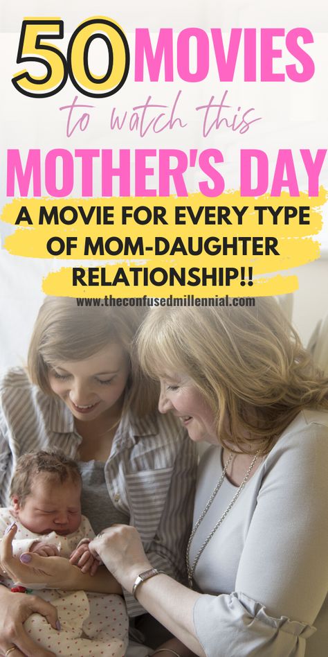 Mother Daughter Movies To Watch, Movies To Watch With Mom, Mother Daughter Movie Night, Mother Daughter Movies, Movie Basket, Type Of Relationship, Kids Gift Ideas, Film Night, Exhausted Mom