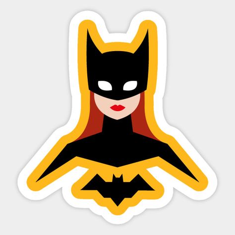 Batgirl Batwoman Logo, Batgirl Tattoo Ideas, Batman Stickers Printable, Batgirl Symbol, Batman Stickers, Batgirl Animated Series, Batman Merchandise, Batman Gifts, Batman Drawing