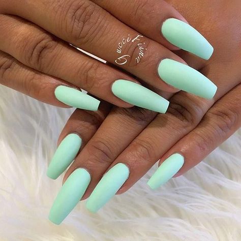 Mint Nails, Patrick Nagel, Nail Art Designs Summer, Matte Nails Design, Nail Design Inspiration, Acrylic Coffin, Summer Acrylic Nails, Nails Desing, Acrylic Nails Coffin