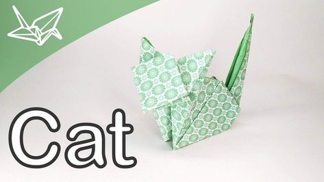 Origami Work, Origami Cat Instructions, Halloween Origami, Paper Folding Crafts, Origami Step By Step, Origami Artist, Origami Videos, Origami Models, Origami For Beginners