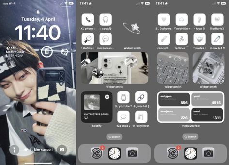 Sunoo Ios Layout, Sunoo Homescreen Layout, Sunoo Phone Layout, Ios Aesthetic Lockscreen, Kpop Ios Layout, Lockscreen Layout, Kpop Homescreen, Phone Edit, Ios Aesthetic