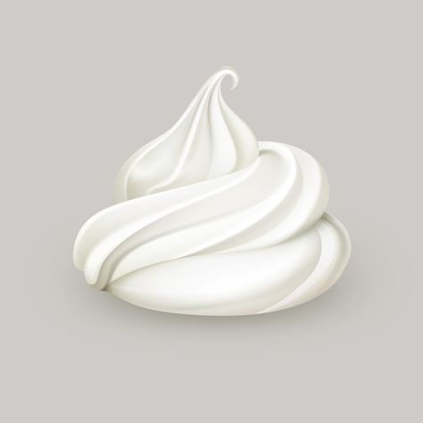 Sweet Illustration Candy, Meringue Drawing, Whipped Cream Drawing, Whipped Cream Illustration, Swirl Illustration, Cream Drawing, Ice Cream Games, Dessert Drawing, Ice Cream Swirl