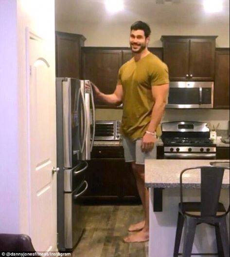 Fitness trainer goes viral after being compared to a tree | Daily Mail Online Danny Jones, Fashion Models Men, Hipster Man, Ideal Man, Dream Guy, Tall Guys, French Door Refrigerator, Big Boys, The Kitchen