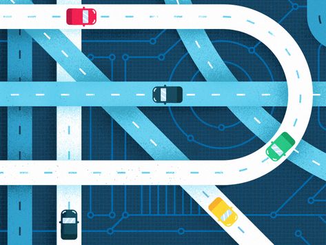 Road Graphic Design, Roads Illustration, Road Illustration, Road Graphic, Agenda Design, Road Vector, Communication Illustration, Google Material Design, Learn Animation