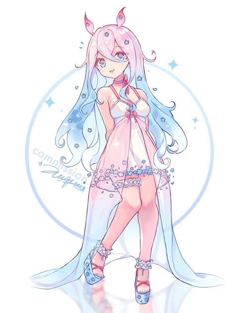 Mermaid Outfit Design, Mermaid Outfit Drawing, Jellyfish Outfit Drawing, Water Themed Outfits Drawing, Ocean Themed Outfits Drawing, Jellyfish Outfit Design, Ocean Themed Dress Drawing, Jellyfish Oc Design, Ocean Character Design