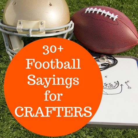 List of sayings for crafters to use in DIY projects for products for sale during the fall football season. Perfect for Silhouette or Cricut owners! Football Sayings, Football Scrapbook, House Divided Football, Craft Sayings, Fall Tshirts, Posters Diy, Homecoming Posters, Football Crafts, Football Diy