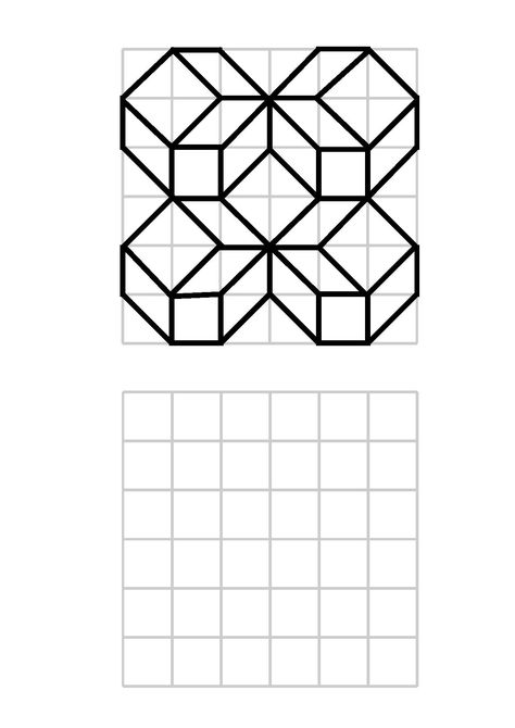 Symmetry Worksheets, Maths Paper, Graph Paper Designs, Math Patterns, Simple Geometric Designs, Kids Worksheets Preschool, Geometric Pattern Art, Pixel Drawing, Art Worksheets