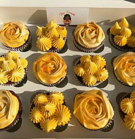 You Are My Sunshine Cupcakes, Sunshine Cupcakes Ideas, Here Comes The Sun Cupcakes, Sunshine Desserts, Sun Cupcakes, Sunshine Cupcakes, Sunshine Baby Shower Invitations, First Birthday Cupcakes, Sunshine Baby Showers