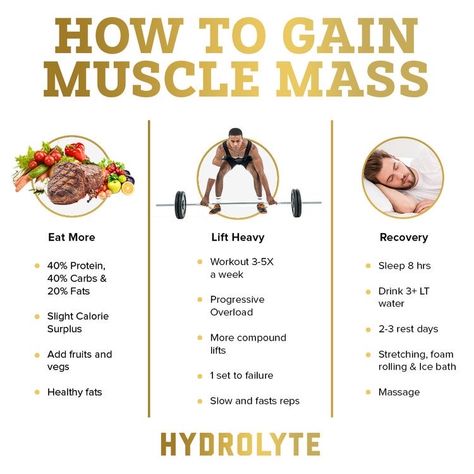 Fast Muscle Growth, How To Gain Muscle, Food To Gain Muscle, Weight Gain Workout, Gym Workout Guide, Gain Muscle Mass, Gym Antrenmanları, Bodybuilding Workout Plan, Gym Workout Chart