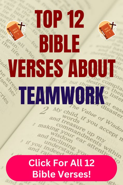 Check out our top 12 Bible verses about teamwork and learn more what does the Bible say about teamwork. Click For All 12 Bible verses! Bible Verse About Teamwork, Bible Chapters, Bible Verses About Relationships, Galatians 6 2, Top Bible Verses, Effective Teamwork, Servant Leader, Proverbs 16 3, Servant Leadership