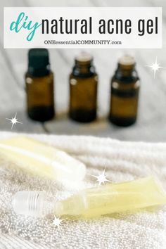 Essential Oils For Acne, Oils For Acne, Acne Gel, Diy Acne, Natural Acne, Baking Soda Shampoo, Hormonal Acne, Plant Therapy, Acne Spots