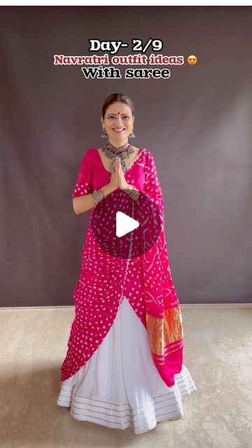 Bandhani Dress Design Patterns, Bandhani Saree Look, Bandhini Dress Patterns, Bandhani Dress Pattern, Draping Ideas, Bandhani Sarees, Bandhani Dress, Classic Color Palette, Sewing Tutorials Clothes