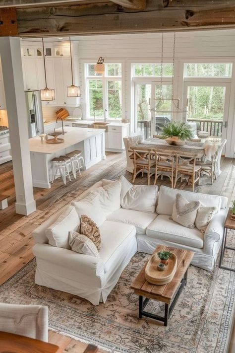 Clever Furniture, Farmhouse Living Room Decor Ideas, Living Room Decor Ideas, Farmhouse Interior, Farmhouse Decor Living Room, Room Decor Ideas, Living Room Design, Decor Home Living Room, Farmhouse Living