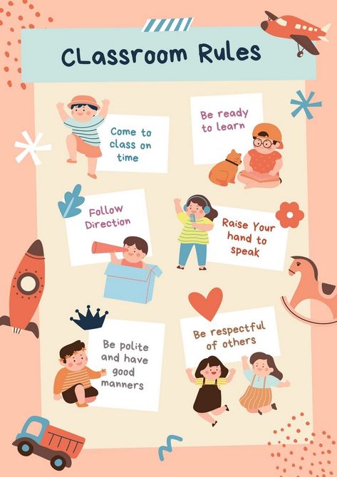 Educational Posters for Kids: A Pathway to Discovery Manners Chart, Educational Posters For Kids, Rules Poster, Kindergarten Songs, Classroom Rules Poster, Classroom Charts, Education Poster Design, Classroom Expectations, English Activities For Kids