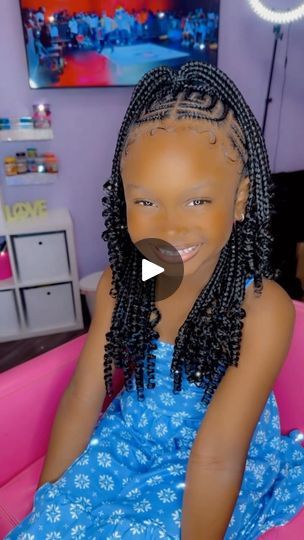 Kairi 💖 The girls are loving the CURLS 😍 • • • • • miramarhairstylist #miramarbraider ##miramarkidbraider #browardbraider #browardkidsbraids #browardbraids #browardhairbraider #miamihairstylist #miamikidbraider #miamibraids #miamikidhairbraider #pompanokidsbraider #pompanobraider #kidfriendlystyles #kidfriendlybraids | preciiouskids | Foxy Brown · Get Me Home Kids Braided Hairstyles With Curls, Kids Braids With Curls, Easy Kids Braided Hairstyles, Braids With Curls For Kids, Braided Styles For Black Girls Kids, Cute Hairstyles For Girls Kids, Half Up Half Down Braids Kids, Half Up Half Down Kids Braids, Quick Braided Hairstyles For Kids