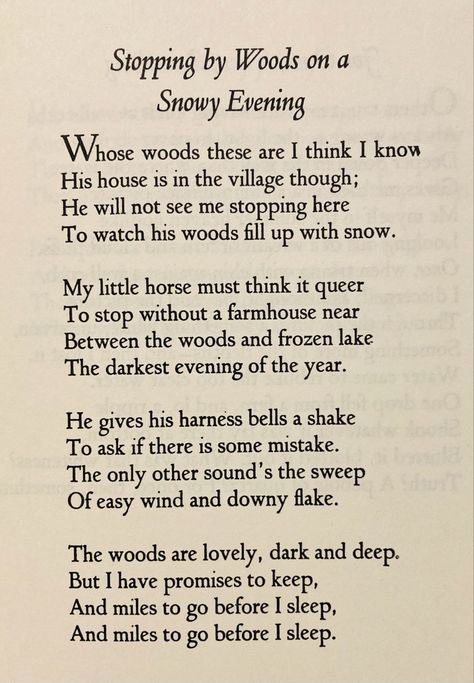 Robert Frost Stopping By Woods, Stopping By Woods On A Snowy Evening, Winter Poems Beautiful, Futile Devices, Robert Frost Quotes, Old Poetry, Henry Winter, Autumn Poems, Robert Frost Poems