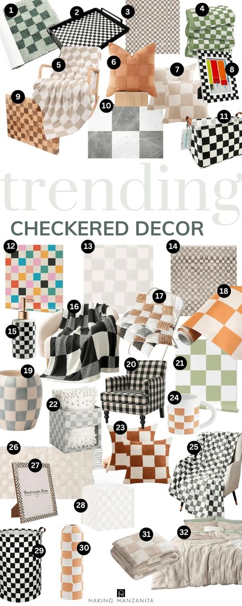 Revitalize your home with the lively spirit of Checkered Decor, a style that encapsulates the essence of vibrancy and versatility. Embark on a decorative journey with our carefully curated pins, showcasing how to blend this timeless pattern with any interior theme, from minimalist to eclectic. Start pinning and prepare to breathe new life into your home. Checkered Decor Ideas, Checkered Home Decor, Checkered Decor, Industrial Home Decor, Cottage Style Decor, Checkered Rug, Industrial Home, Home Decor Rustic, Industrial House