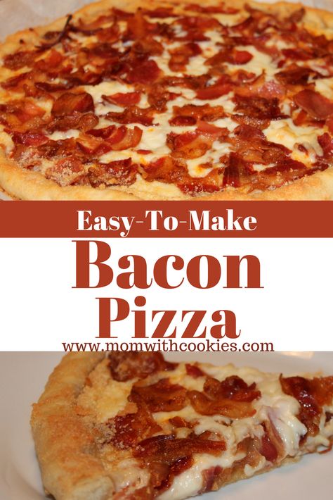 Beef Pizza, Bacon Pizza, Foods Ideas, Bbq Pizza, Bacon Appetizers, Easy Bacon, Perfect Pizza, Pizza Recipes Homemade, Deep Dish Pizza