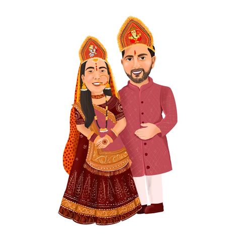 illustration Wedding Caricature Couple, Aipan Art, Groom Cartoon, Couple Illustration Wedding, Bride And Groom Cartoon, Wedding Caricature, Illustration Wedding, Themed Wedding Invitations, Wedding Illustration