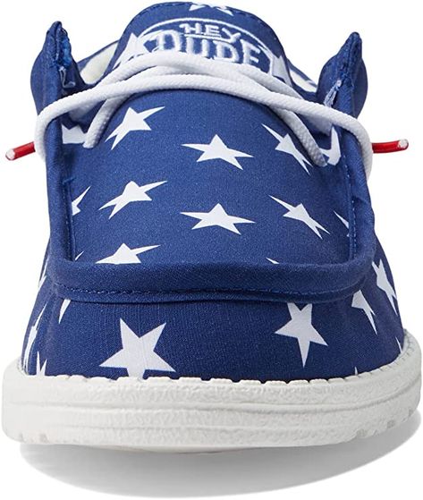 Hey Dudes, Hey Dude, Elastic Laces, American Flag, Men's Shoes, Loafers, Slip On