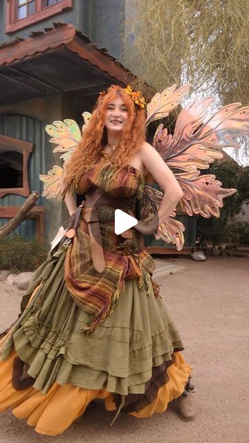 Fall Fairy Costume, Witch Costumes, Ren Fest, Autumn Fairy, Mushroom Fairy, Fairy Aesthetic, Witch Costume, Fantasy Fairy, Fairy Costume