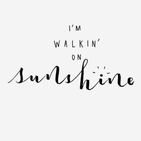 For a nice sunshine day. GREY Emporio. Walking On Sunshine, Motivation Positive, Calligraphy Quotes, Short Inspirational Quotes, Summer Quotes, Pretty Words, Instagram Captions, Cute Quotes, The Words