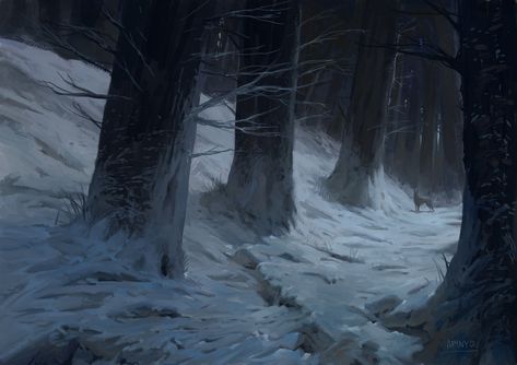 Wolves Wallpaper, Fantasy Story Ideas, Snow Illustration, Snow Trees, Write A Story, Snow Forest, Forest Illustration, Landscape Concept, Winter's Tale