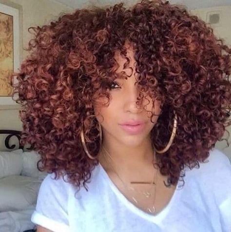 40 Crazy Curly Hair Colors for Confident Women – HairstyleCamp Crazy Curly Hair, Brown Curly Hair, Tips Hair, Big Curly Hair, Colored Curly Hair, Hair Color For Women, Beautiful Curls, Hair Crush, Hair Weave