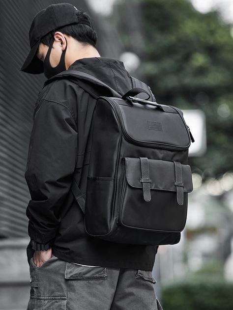 Computer Business, Beige Backpacks, Chic Backpack, Functional Backpack, Mens Travel, Self Design, Retro Chic, Men's Backpack, School College