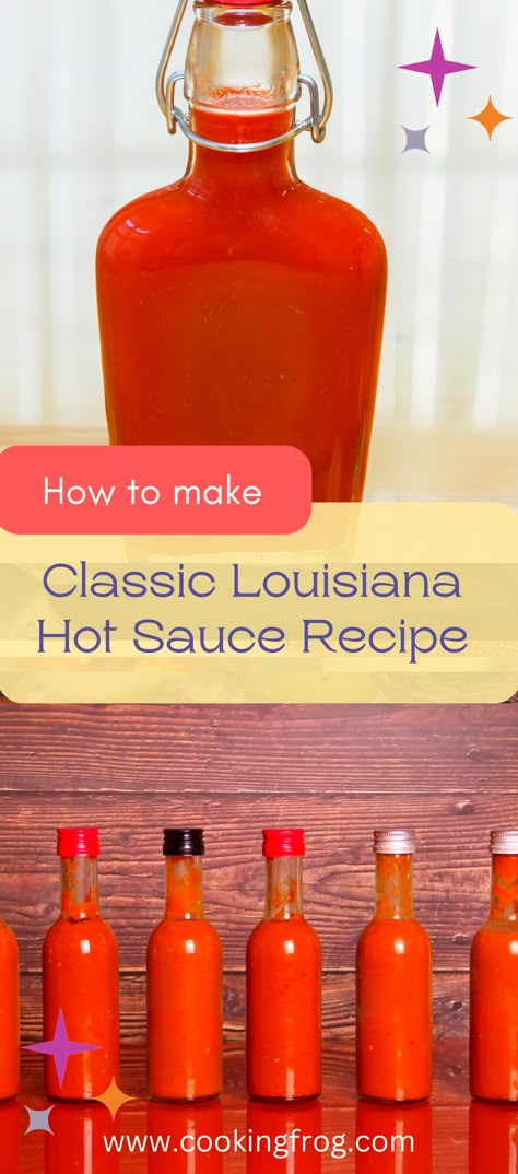 Louisiana Hot Sauce Recipe, Chicken Sandwich Sauce, Hot Sauce Recipe, Pepper Sauce Recipe, Tabasco Pepper, Homemade Hot Sauce, Louisiana Hot Sauce, Spicy Chicken Sandwiches, Hot Sauce Recipes