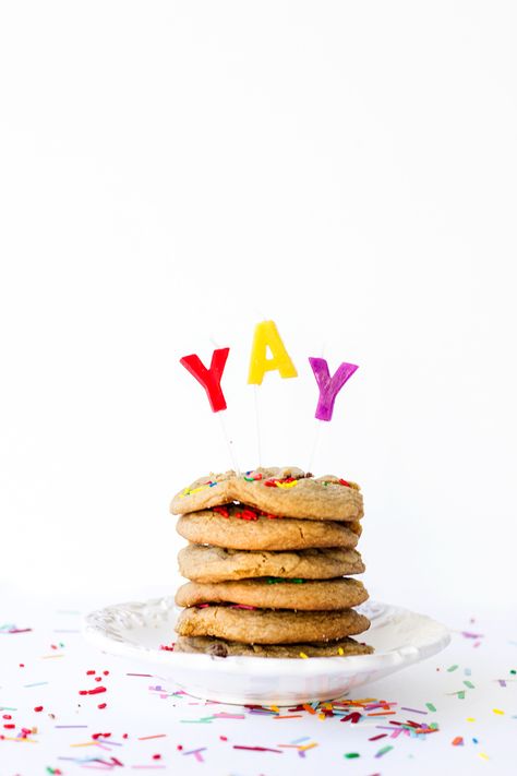 Chocolate Chip Cookie Birthday Cake | studiodiy.com Chocolate Chip Cookie Birthday, Cookie Birthday Cake, Cookie Stack, Cookie Birthday, Party Prep, Birthday Cookie, Chippers, Applesauce Cake, Cake Studio