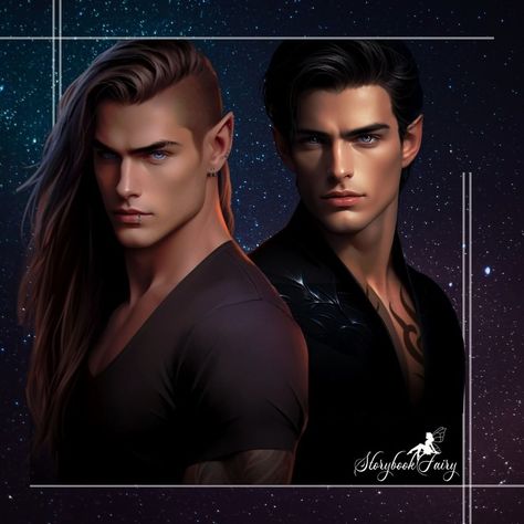 StoryBookFairy | Rhun & Rhys - AI Art by StorybookFairy . This has just been sitting in a folder for months, so here you go! ❤️ . . . . #ruhn #ruhndanaan… | Instagram Rhun Danaan, Saga Acotar, Midnight Walk, Ruhn Danaan, Men Bodies, Elves Fantasy, Feyre And Rhysand, A Court Of Wings And Ruin, Dark Love