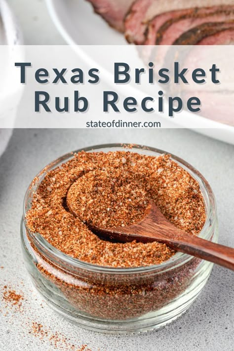 Traditional Texas Brisket Rub Recipe Homemade Brisket Rub, Dry Rub Brisket Recipes, Texas Brisket Rub Recipes, Rub For Brisket, Beef Brisket Rub, Texas Brisket Recipes, Brisket Seasoning Dry Rubs, Beef Brisket Rub Recipes, Brisket Dry Rub Recipe