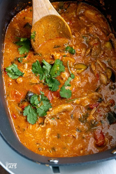 Slow Cooker Red Curry, Slow Cooker Thai Red Curry, Slow Cooker Panang Curry, Peanut Chicken Curry, Slow Cooker Thai Curry, Chicken Curry Crockpot, Crock Pot Curry, Curry Chicken Thighs, Slow Cooker Curry Recipes