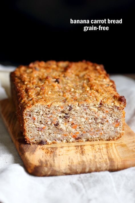 Banana Carrot Bread Recipe, Carrot Banana Bread, Gluten Free Loaf, Banana Carrot Bread, Carrot Cake Banana Bread, Vegan Gluten Free Banana Bread, Carrot Bread Recipe, Cake Banana Bread, Bread Baking Recipes