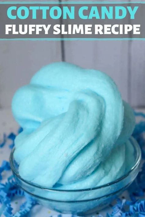 Cotton Candy Crafts, Candy Science Experiments, Candy Slime, Cotton Candy Slime, Candy Experiments, Candy Science, Colorful Slime, Cotton Candy Party, Fluffy Slime Recipe