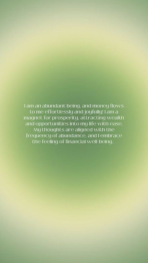 Rampage Affirmations, Green Aura Wallpaper, Prosperity Manifestation, Encouragement Board, Green Aura, Wallpaper Inspirational, Affirmation Wallpaper, Vibrate Higher, Quotes Money