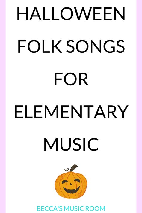 Halloween Songs For Kindergarten, Music Teacher Halloween Costumes, Halloween Music Class Activities, Halloween Music Class, Halloween Songs For Kids, Kids Halloween Songs, Halloween Music Lessons, Halloween Music Activities, Music Class Games