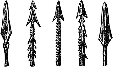 Iron Spear Heads | ClipArt ETC Spear Head, Hunting, Hair Accessories, Clip Art