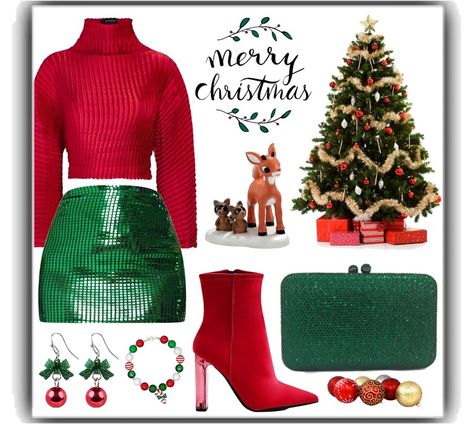 Christmas Outfit | ShopLook Holiday Party Fashion, Party Style, Outfit Shoplook, Polyvore Outfits, Holiday Party, Christmas Outfit, Perfect Outfit, Summer Style, Holiday Parties