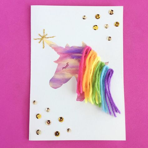 Marbled Paper Stencil using Shaving Cream - Creating Creatives Diy Unicorn Crafts, Unicorn Crafts For Kids, Unicorn Stencil, Unicorn Craft, Unicorn Birthday Cards, Unicorn Card, Unicorn Crafts, Christmas Unicorn, Marbled Paper