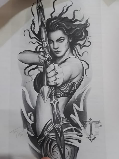 Female Norse Tattoo, Warrior Lady Tattoo, Breadwinner Tattoo, Women Warrior Tattoo, Rep Tattoo, Warrior Symbol Tattoo Female, Huntress Tattoo, Warrior Princess Tattoo, Warrior Symbol Tattoo