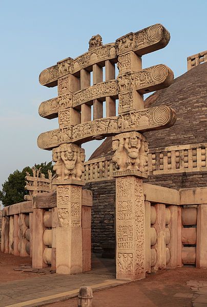 West Torana, Sanchi.Buddhist monument at the Sanchi Hill, Raisen district of the state of Madhya Pradesh, India.A toran or torana is a type of gateway seen in the Hindu, Buddhist and Jain architecture of the Indian subcontinent, Southeast Asia and East Asia. Buddhist Architecture, Temple Photography, History Of India, Madhya Pradesh, Buddhist Art, East Asia, Southeast Asia, Art And Architecture, Beautiful World