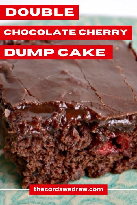 Best Easy Dessert, Chocolate Cherry Dump Cake, Dump Cake Recipes Chocolate, Chocolate Dump, Cherry Dump Cake Recipe, Chocolate Dump Cake, Best Easy Dessert Recipes, Cherry Dump Cake, Dump Cakes