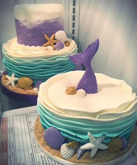 Dive Into 5 Birthday Cake, Dive Into Five Birthday Cake, Simple Mermaid Birthday Cake, Simple Mermaid Cake, Candy Corner Ideas, Fifth Birthday Cake, Sailor Cake, Cat Cakes, Mermaid Birthday Cake