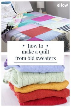 Recycled Sweaters Upcycling, Sweater Upcycle Diy, Upcycled Sweater Blanket, Sweater Quilts, Decor Upcycle, Sweater Projects, Sweater Crafts, Sweater Quilt, Tetra Pack