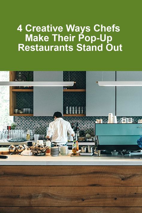 Chef working behind a countertop. Restaurant Contest Ideas, Restaurant Pop Up Design, Pop Up Restaurant Ideas, Pop Up Grocer, Food And Restaurant Supplies, Restaurant Trends, Pop Up Dinner, Food And Restaurant, Pop Up Restaurant