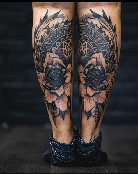 Mandala Lotus Tattoo, Geometric Watercolor Tattoo, Calf Tattoo Ideas, Tato Mandala, Tattoo Healing Process, Couples Tattoo, Tattoo Artists Near Me, Geometric Sleeve Tattoo, Forearm Band Tattoos